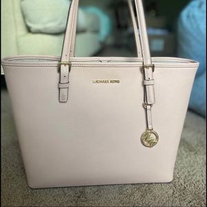 Rose gold Michael Kors tote bag